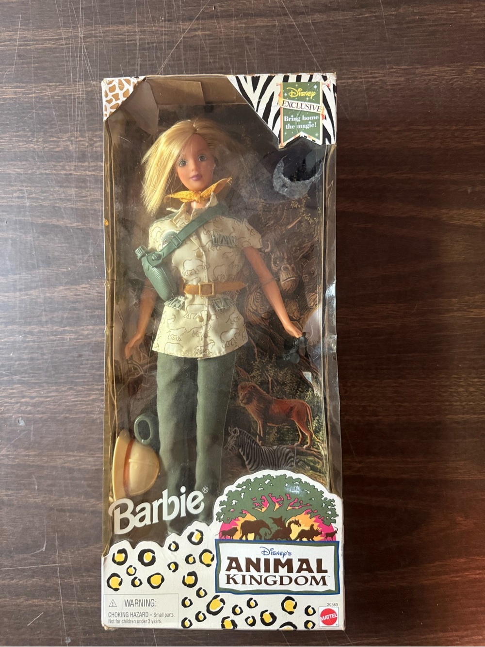 Mattel Barbie Doll Disney's Animal Kingdom Collector 11.5in 1998 new in box